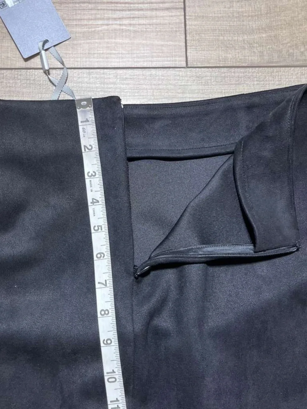 Preston & York  Womens Esmeralda Pencil Skirt Size 12 Black Soft As Suede